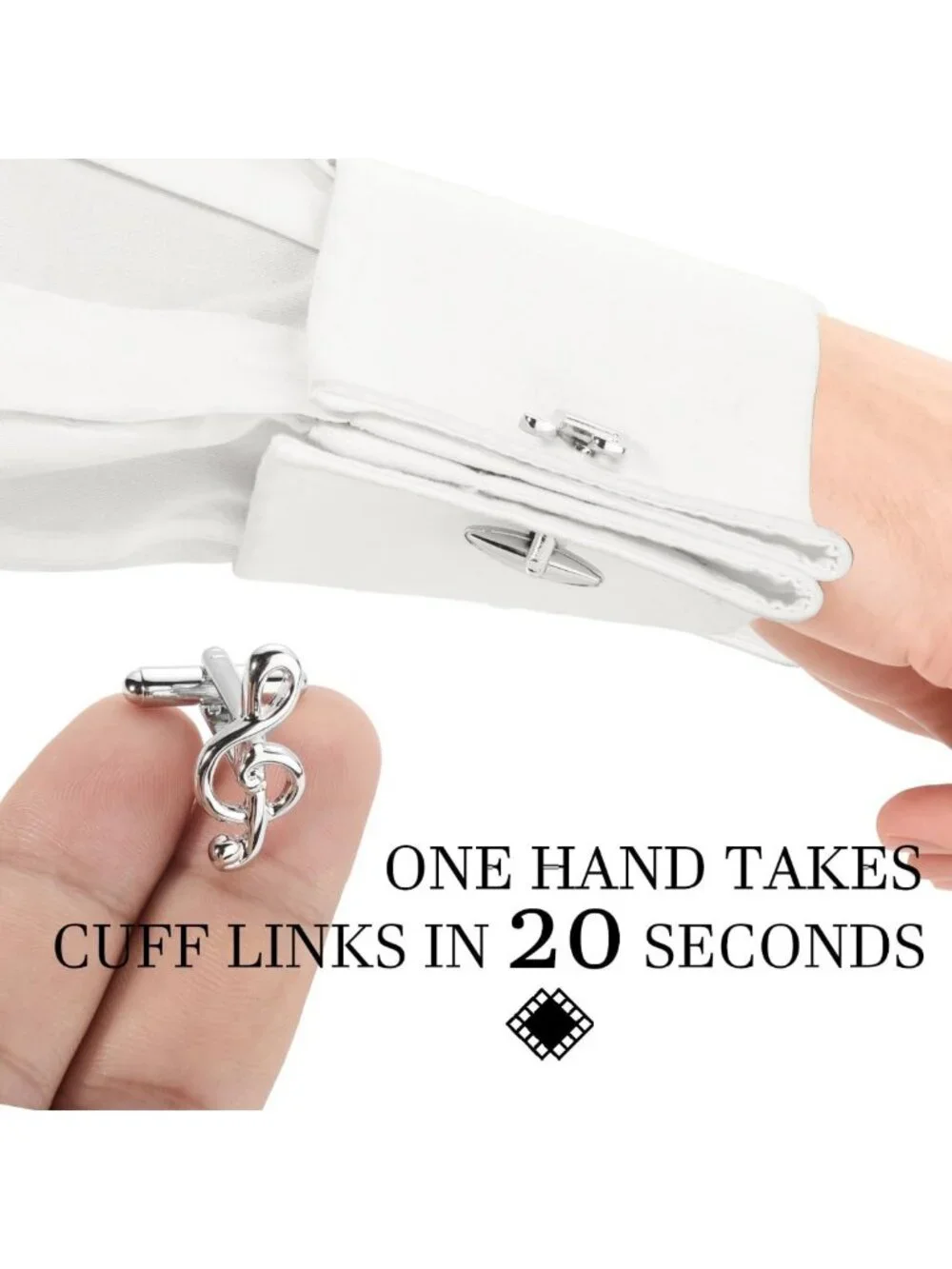 Unique Men's Cuff Links - Animal, Tactical, Music & Holiday Themes - Perfect